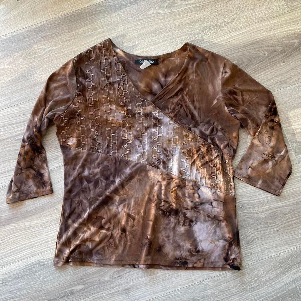 Chocolate Brown Vintage Boho Grunge Top Y2K Phoebe Buffay Woodland Earthy Indie